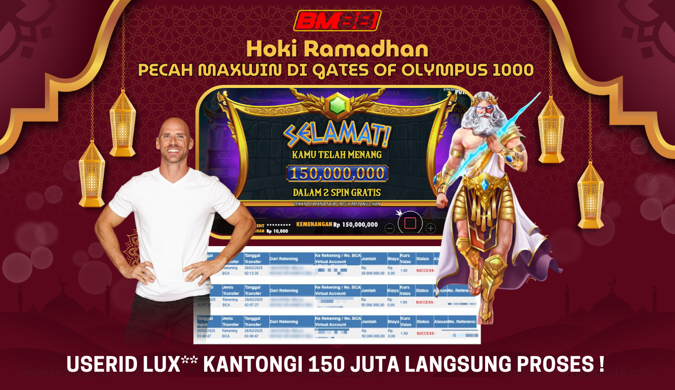 Hoki Ramadhan: Pecah Maxwin di Gates Of Olympus 1000